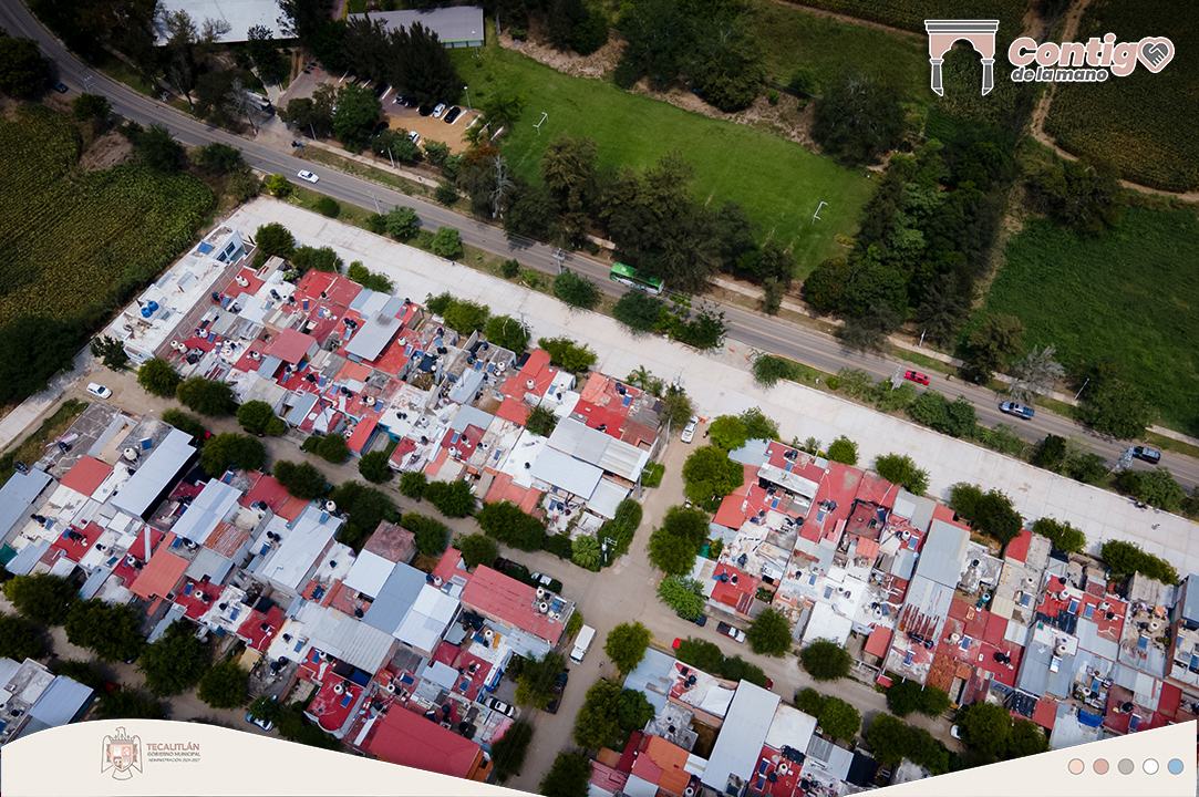 Así se ve la calle Emilio González Márquez, en la colonia #Acueducto.